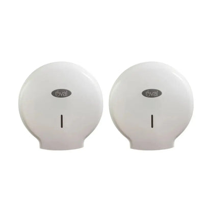2 PZS Despachador Junior De Papel Higiénico Oval® Eco Pp, Blanco - Oval - empaque