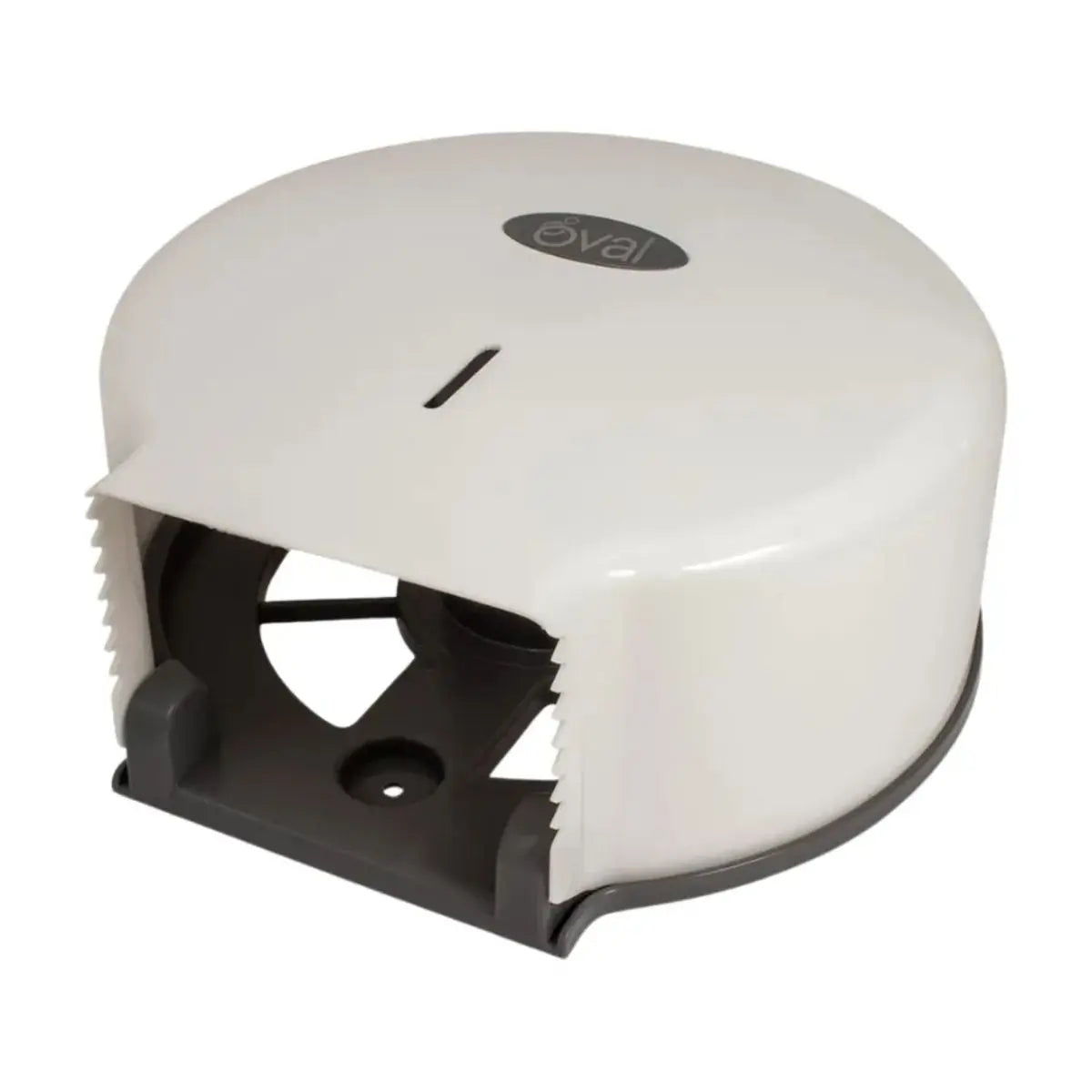 2 PZS Despachador Junior De Papel Higiénico Oval® Eco Pp, Blanco - Oval - vista lateral