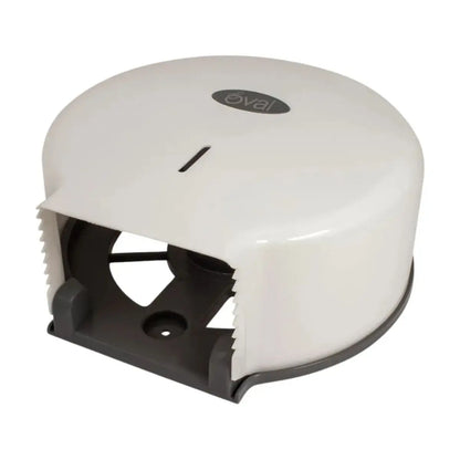 2 PZS Despachador Junior De Papel Higiénico Oval® Eco Pp, Blanco - Oval - vista lateral