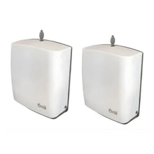 2 PZS Despachador De Toalla Interdoblada Oval® Dv047 Blanco - Oval - vista lateral