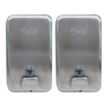 2 PIEZAS JABONERA INOX 1 LT OVAL - Degasa - empaque
