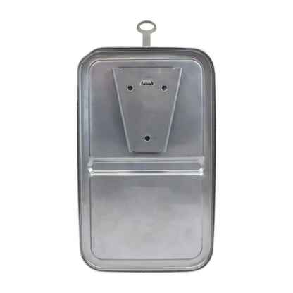 2 PIEZAS JABONERA INOX 1 LT OVAL - Degasa - vista lateral