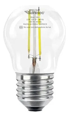 Foco Filamento Led 2w Sanelec Luz Calida Base E27 Master 144pz - Sanelec