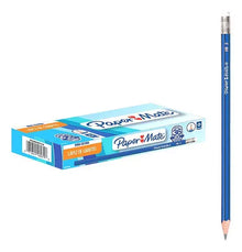 Lápices de Grafito Paper Mate #2 Azul Mirado Hexagonal 12 Piezas - Paper Mate - vista lateral