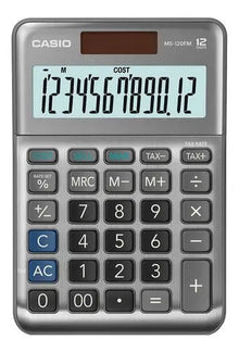 Calculadora De Escritorio Casio Ms-120fm Gris - Casio