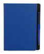 Libreta Hojas Rayadas Material Curpiel Bolígrafo Tinta Negra Azul - Promoopcion
