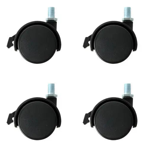 4 Pzs Rodaja Tipo Yoyo Dogotuls Espiga Rosca Freno 2´´ - Dogotuls - vista lateral