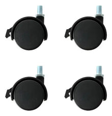 4 Pzs Rodaja Tipo Yoyo Dogotuls Espiga Rosca Freno 2´´ - Dogotuls - vista lateral