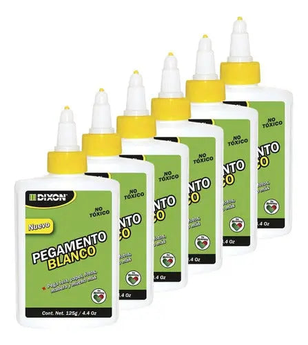 Pegamento Blanco Escolar Dixon 125g 6 Piezas - Dixon