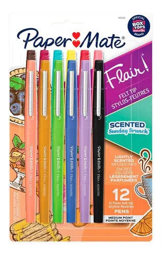 Marcadores Rotuladores Paper Mate Flair Punta Gruesa 0.7 Mm 12 Piezas - Paper Mate
