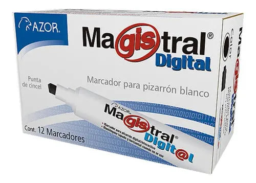 Marcadores Azor para Pizarrón Blanco Magistral Digital 6mm 12 Piezas Elegir Color Verde - Azor - accesorios