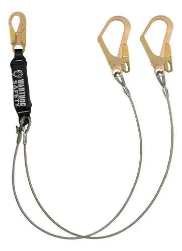 Linea Vida Doble Gancho 1.83m Warthog Safety Cable Acero Gal - Golden Eagle
