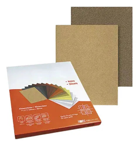 Pack 50 Lija Madera Fandeli A080 9 X11 Grano 320 Abrasivo - Fandeli