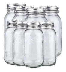 Set 8 Pz Mason Jar Ball Boca Regular 32 Oz Y Ancha 64 Oz - Coveme