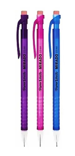 Lapiceros Portaminas Paper Mate Grafito 0.5 Mm Mirado 3 Piezas Surtido 2 - Paper Mate - vista lateral