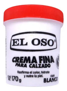 Crema Fina Zapatos El Oso Artículos Piel 170g Color Blanco - El oso