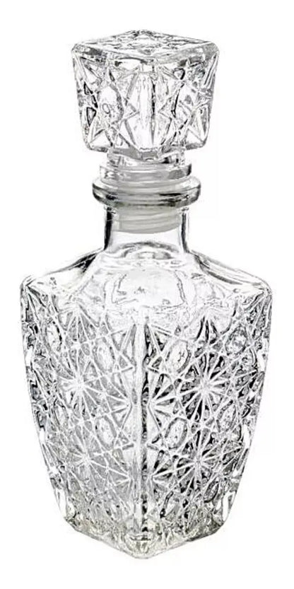 2p Licorera Diamante Grande 500ml Vino Vidrio Cristal Regalo - Vittori - detalle