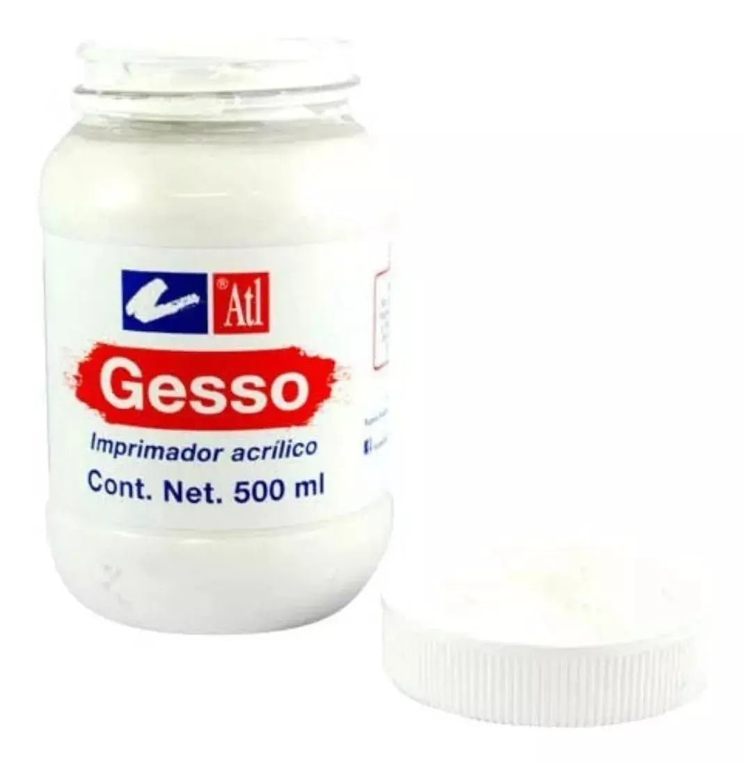 Gesso Imprimador Acrílico Blanco Rodin 500 Arte Manualidades - atl - empaque