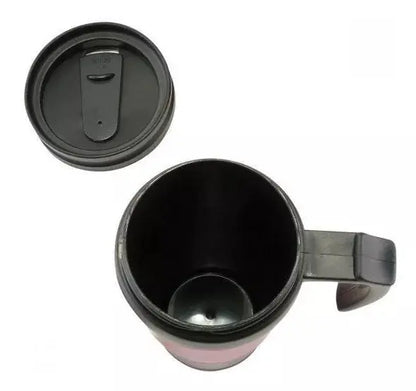 Termo Portatil Valvula Seguridad Calor Frio Cafe Te 400ml Negro - Promopción - detalle