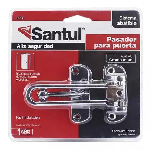 Pasadores Para Puerta Abatible Santul Metalico Acabado Cromo - Santul - empaque