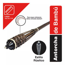 Antorcha Rústica Santul Bambú 1.5 M Jardín Decoracion - Santul - detalle