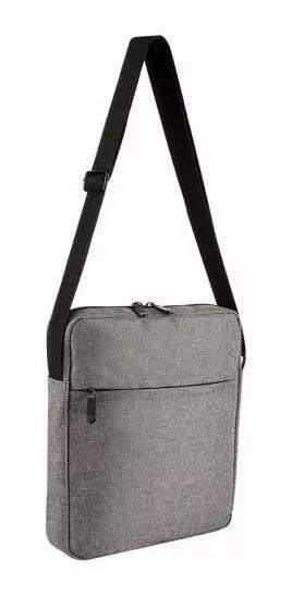 Mochila Mariconera Viaje Porta Tablet iPad Hombro Gris - Promoopcion - detalle