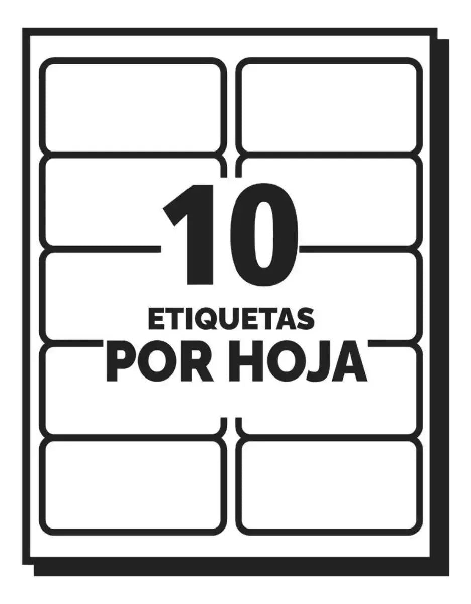 Etiqueta Banca 2 X 4 Laser/inkjet 30603/ 100 Avery - Avery - vista lateral