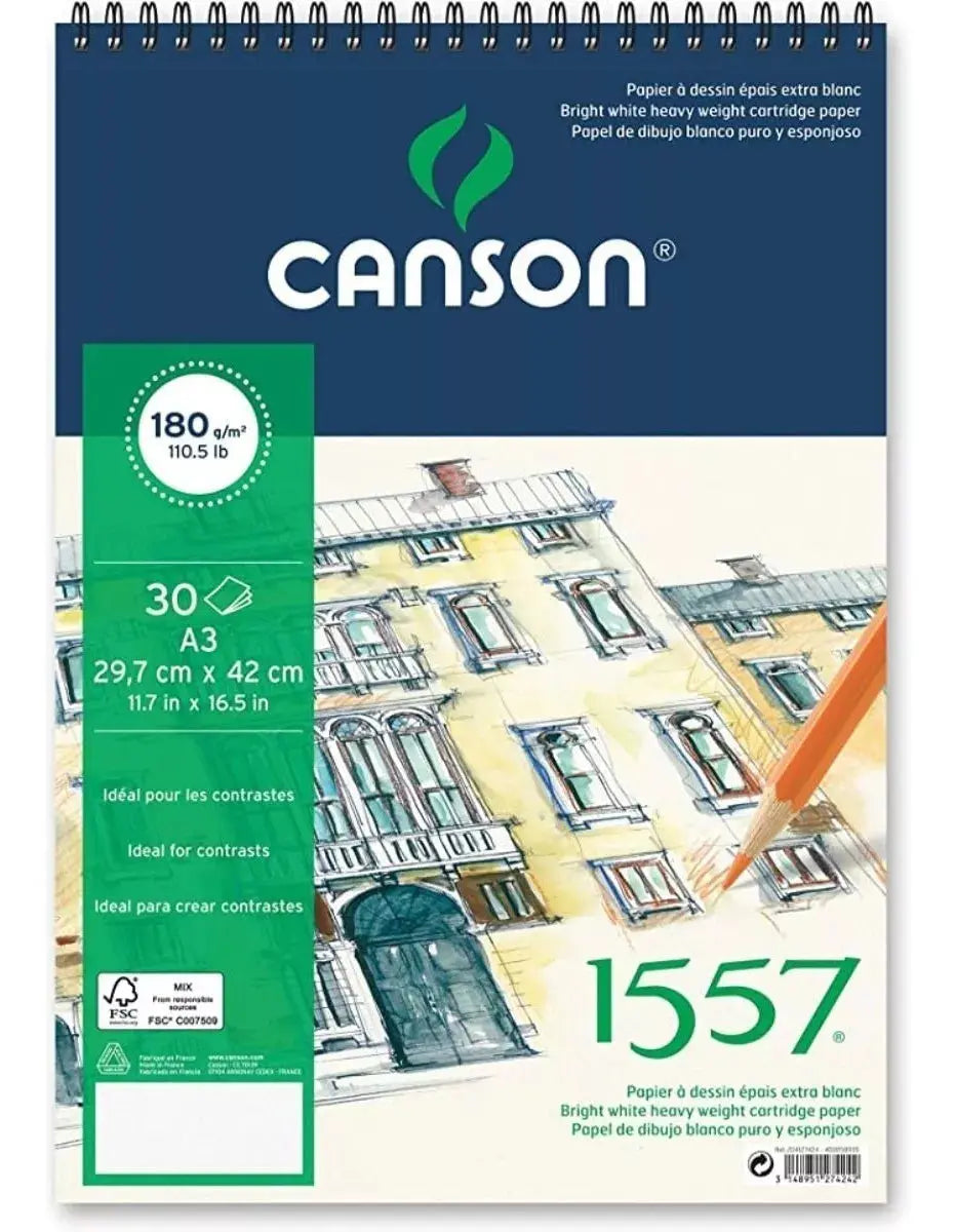 Album Papel Grano Ligero 1557 Canson 30h 21cm X 29.7cm - Canson