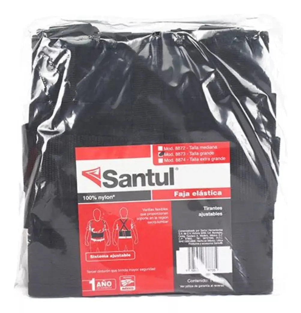 Faja Elastica Ajustable Soporte Lumbar Santul Carga Elegir Talla M - Santul - vista lateral