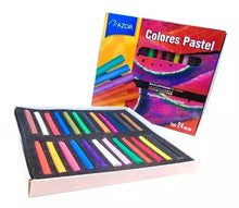 Set 24 Colores Pastel En Seco Gises Dibujo Stafford Azor - Azor