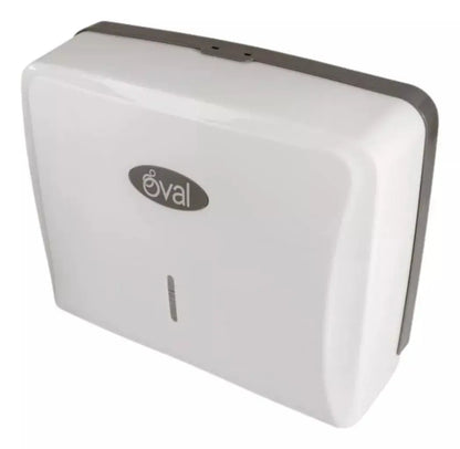 Despachador Toalla Interdoblada Oval Blanco Gris Eco Pp - Oval - detalle