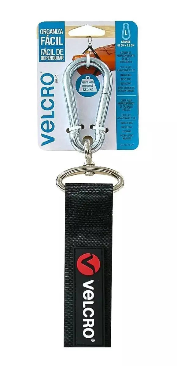 Correa Carga Eslabón Arnés Velcro® Gancho Mosquetón 135kg - Velcro - vista trasera