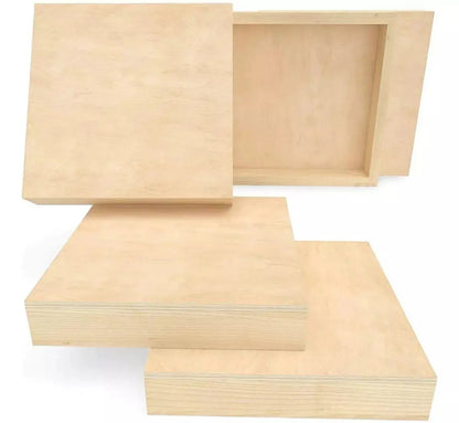 Set 5 Lienzos Madera Canvas Bastidor Pintura 20x20 Arteza - Coveme