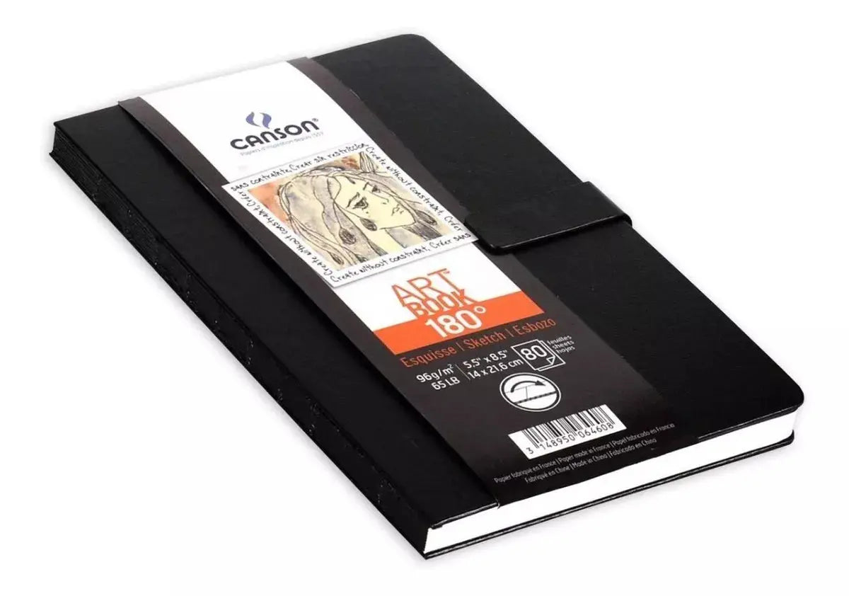 Cuaderno Dibujo Boceto Canson Art Book 180 14x21.6cm 80h 96g - Canson - vista lateral