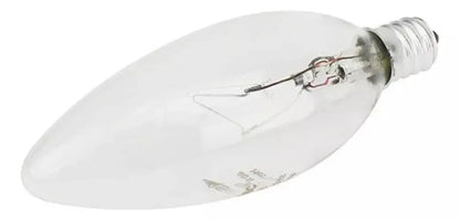 20 Pzs Foco Tipo Vela 40w Sanelec Candil Base E12 Luz Calida - Sanelec - vista lateral