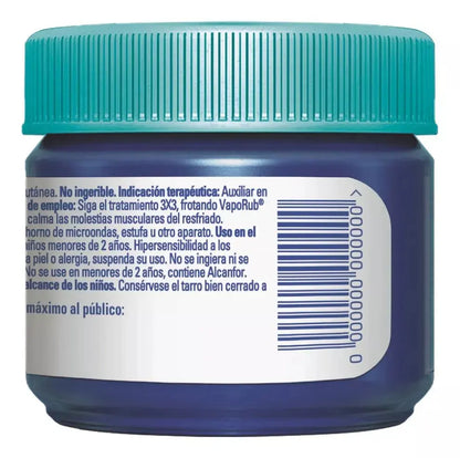 Vick Vaporub Ungüento Topico Alcanfor Mentol Y Eucalipto 50g - P&amp;G - vista lateral