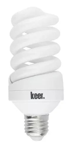 Foco Espiral Ahorrador Keer No.30 Luz Fría 20w Base E27 - Santul - vista lateral