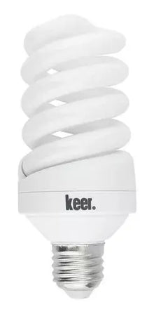 Foco Espiral Ahorrador Keer No.30 Luz Fría 20w Base E27 - Santul - vista lateral