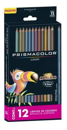 Lápices de Colores Metálicos Prismacolor Junior 12 piezas - Prismacolor