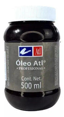 Oleo Atl 500ml Pintura Arte Pintores Colores A Escoger Asfalto 226 - atl - vista lateral