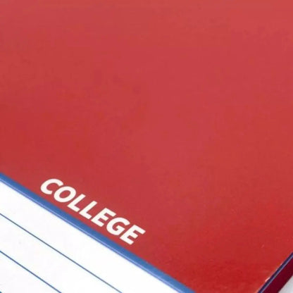 Cuaderno Rojo College 100 Hj Norma Color 360 Cosido Cuadro Grande - Norma - empaque