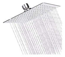Regadera Cuadrada Estilo Lluvia Cromada Acero Inoxidable - HIDROFLUD