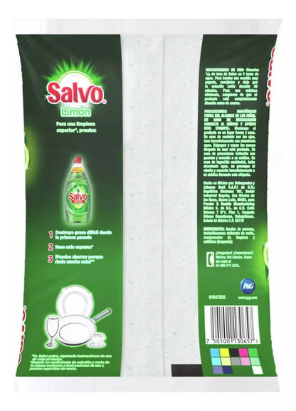 20 Pz Detergente Trastes Salvo Limón Quita Grasa 500g - P&amp;G - vista lateral