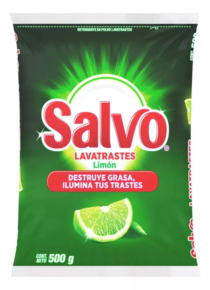 20 Pz Detergente Trastes Salvo Limón Quita Grasa 500g - P&amp;G - detalle