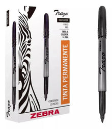 Marcador Permanente Zebra Punto Fino Color Negro Escolar - Zebra