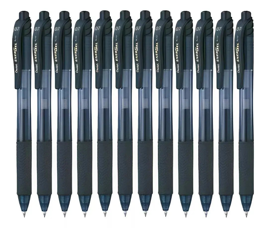 12 Boligrafo Retractil Pentel Energel Bl107 Tinta Gel 0.7mm - Pentel - empaque