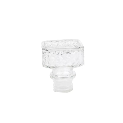 Licorera Cuadrada Grande Rodas 750ml Vidrio Cristal - Vittori - accesorios