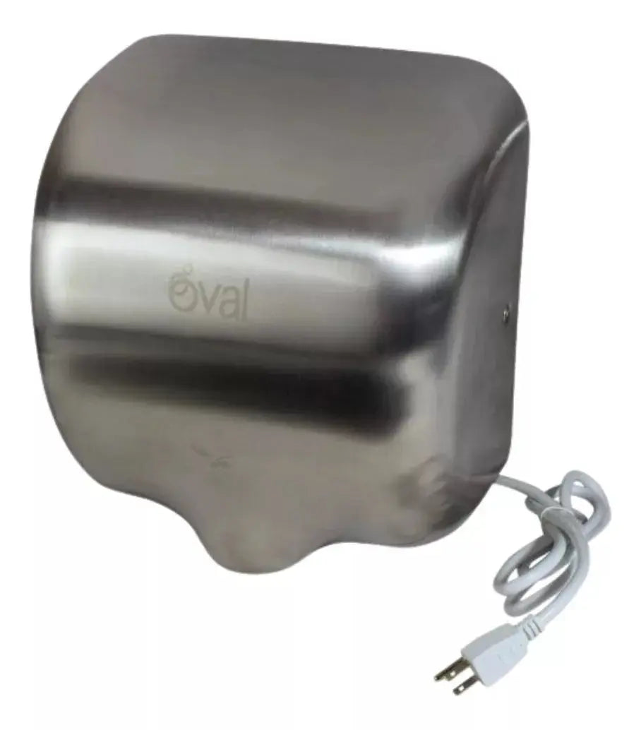 Secador Aire Oval Acero Inoxidable Satinado Alta Velocidad - Oval - vista lateral