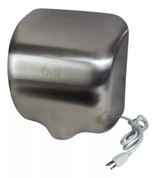 Secador Aire Oval Acero Inoxidable Satinado Alta Velocidad - Oval - vista lateral