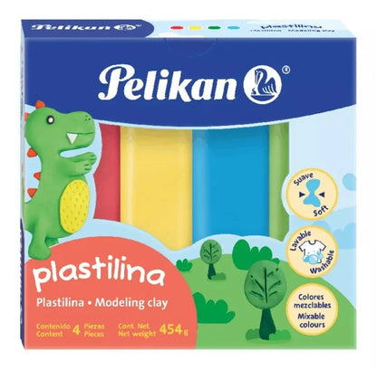 Plastilina 4 Barras Colores Surtidos Pelikan Niño - Pelikan - detalle